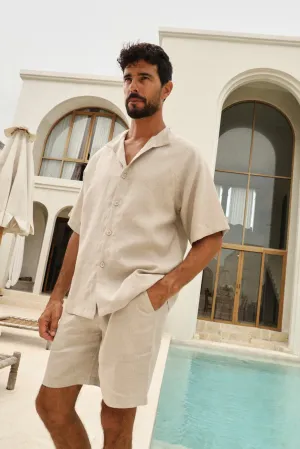 Naples Shirt - Man & Bali Shorts - Man (Natural)