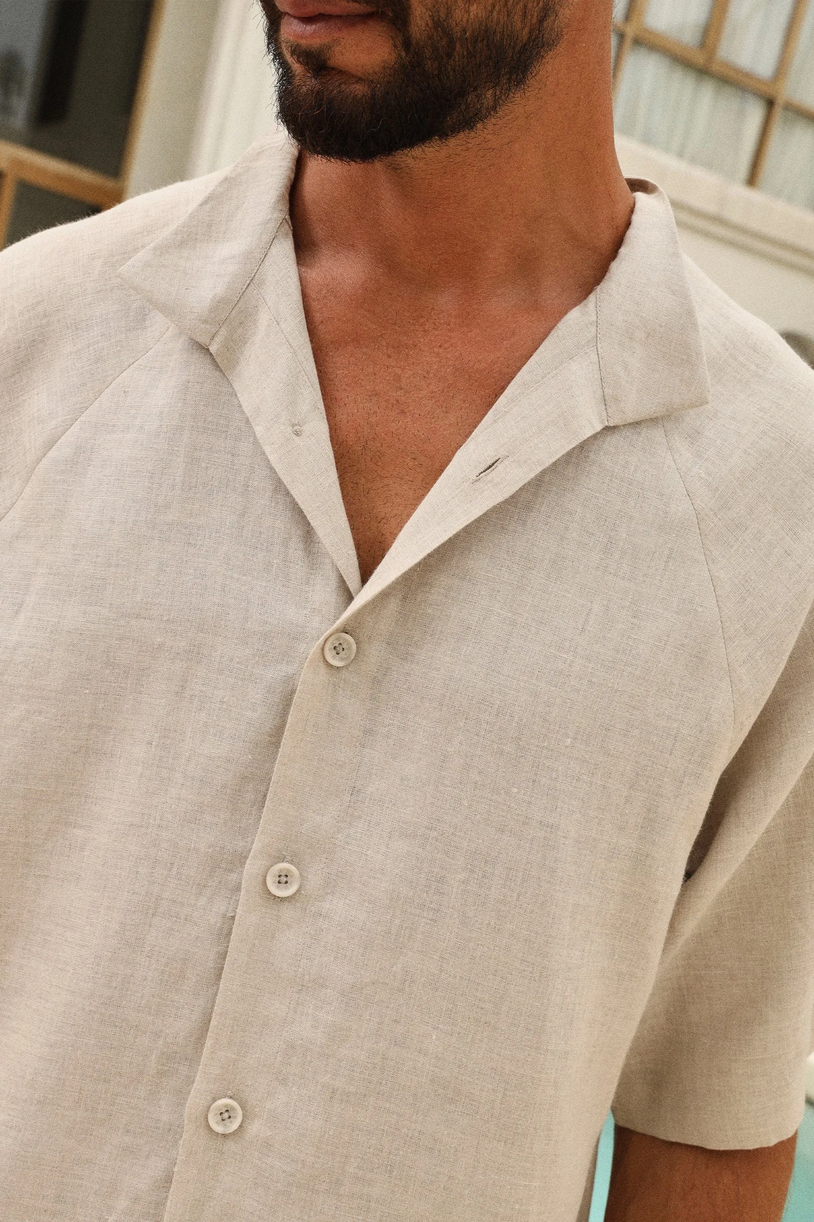 Naples Shirt - Man & Bali Shorts - Man (Natural)