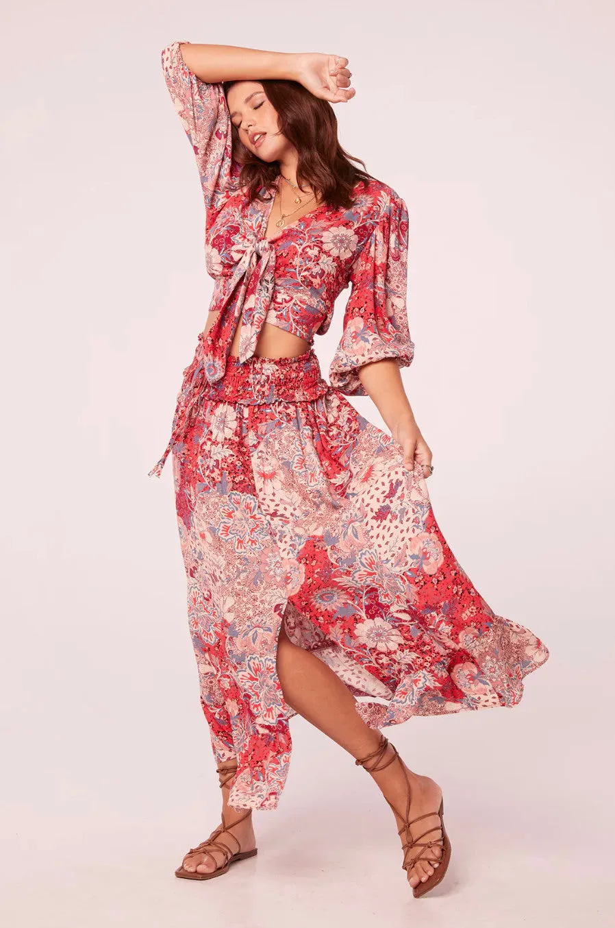 Natalia Smocked Maxi Skirt