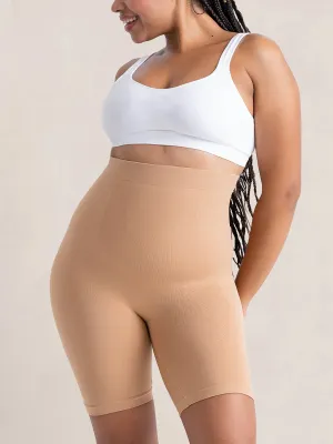 New Every Day High-Waisted Butt Lifting Shaper Shorts in Sand, Sz S/M!