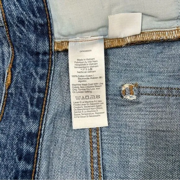 NEW MADEWELL Relaxed Denim Shorts in Berriman Wash Button Fly Mid Rise