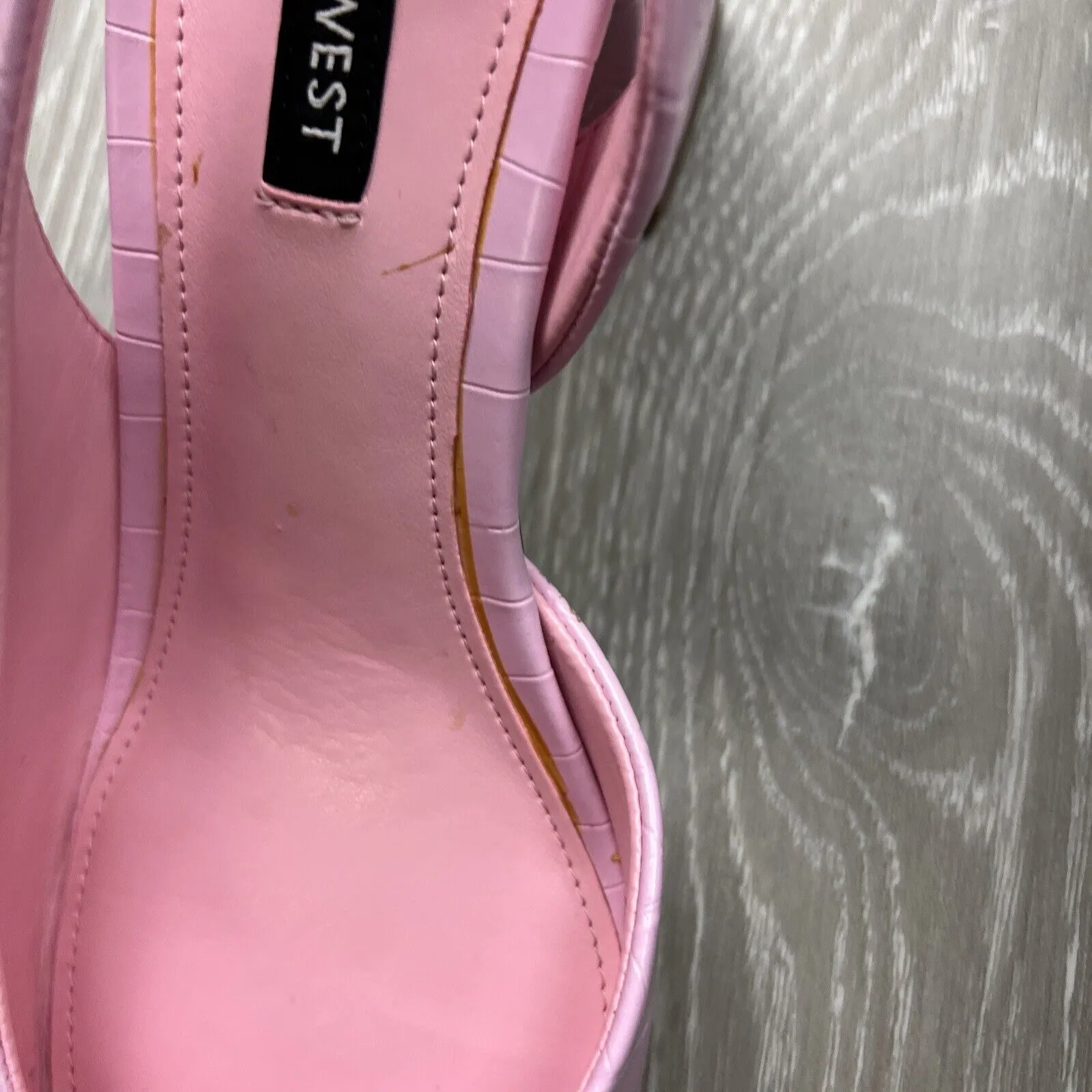 Nine West Womens Pink Womens Heels Shoes Pumps Size 8