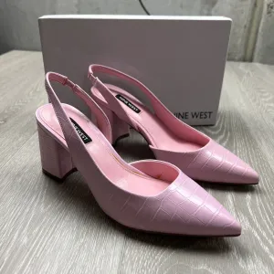 Nine West Womens Pink Womens Heels Shoes Pumps Size 8