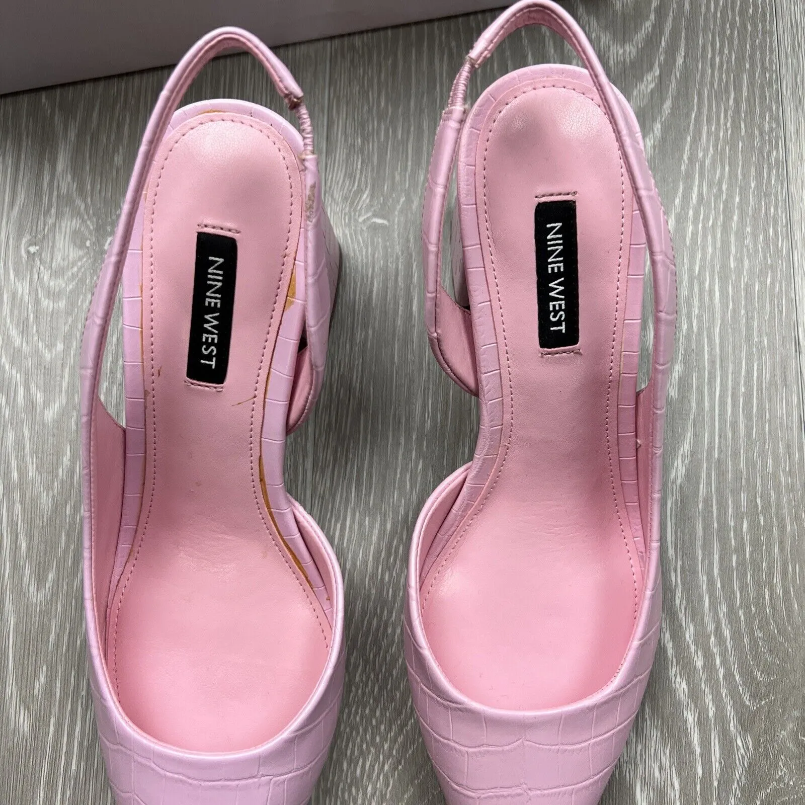Nine West Womens Pink Womens Heels Shoes Pumps Size 8