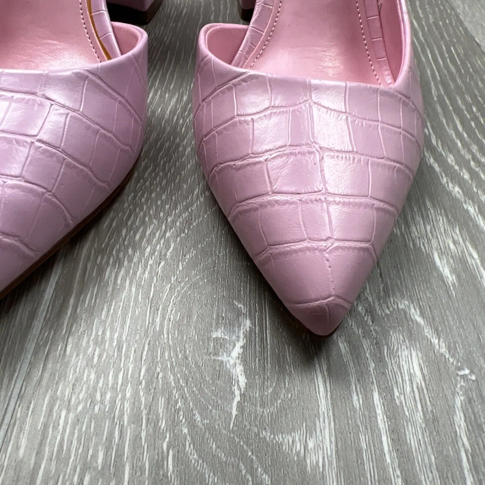 Nine West Womens Pink Womens Heels Shoes Pumps Size 8
