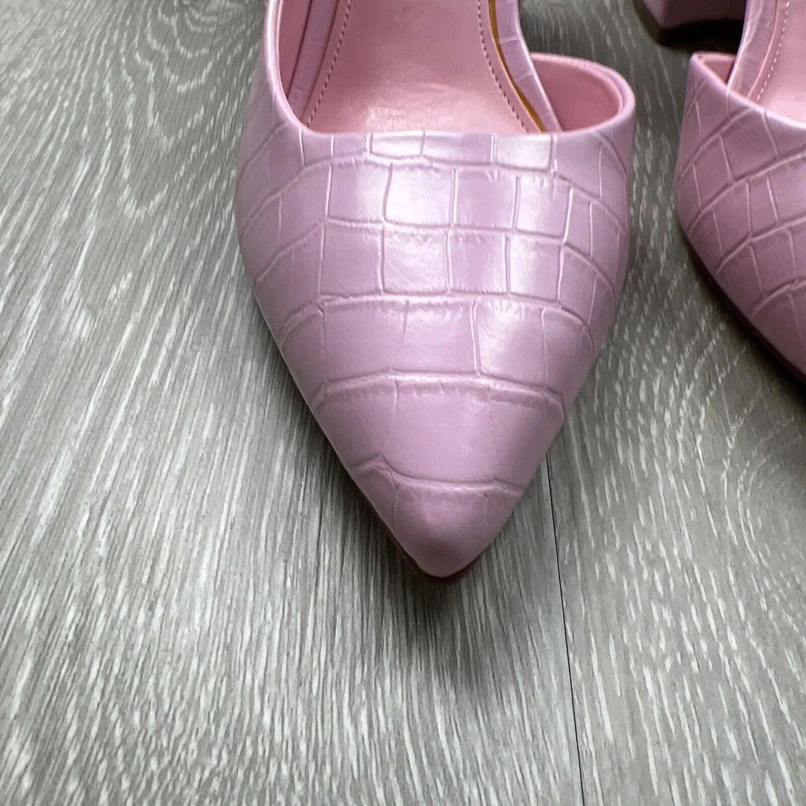 Nine West Womens Pink Womens Heels Shoes Pumps Size 8