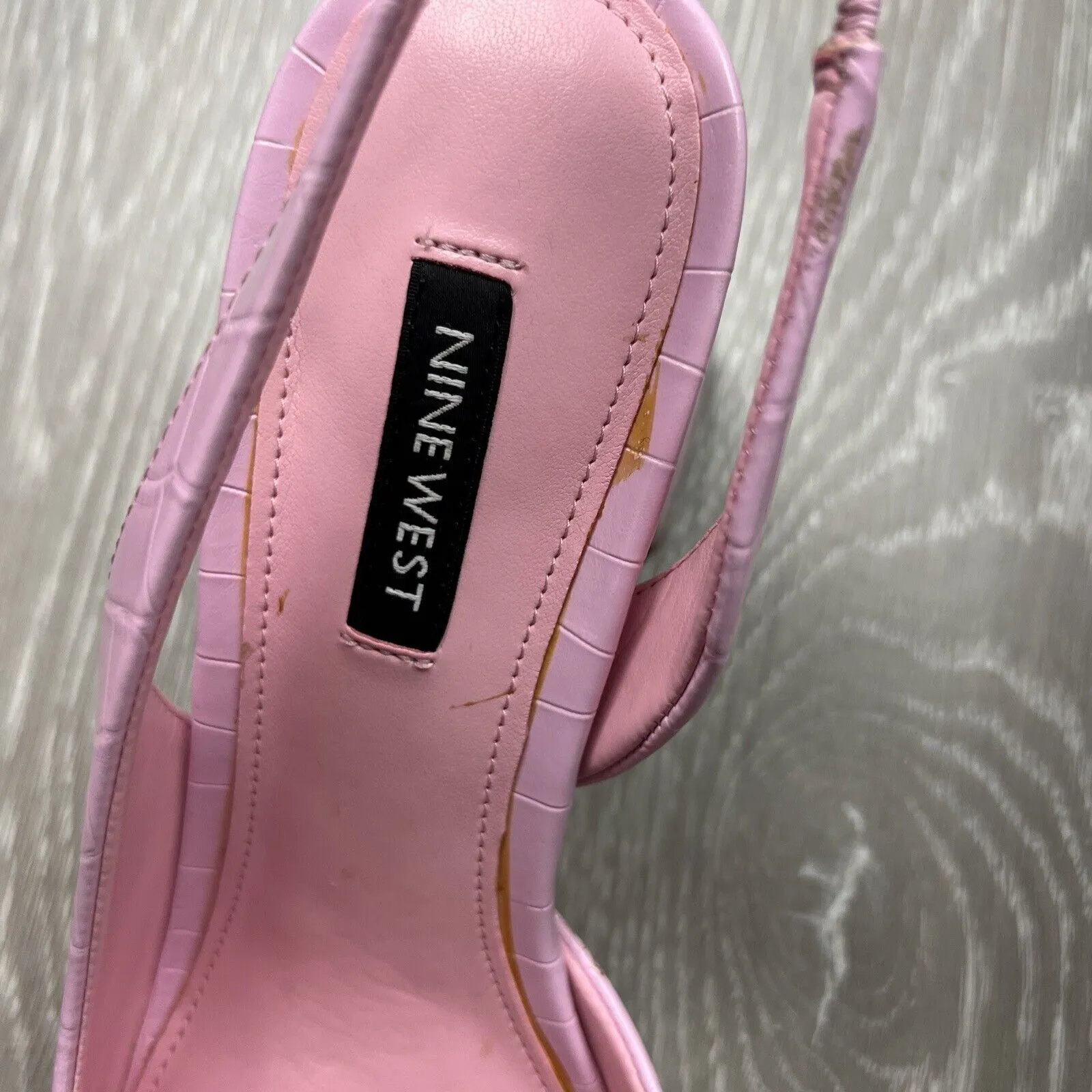 Nine West Womens Pink Womens Heels Shoes Pumps Size 8