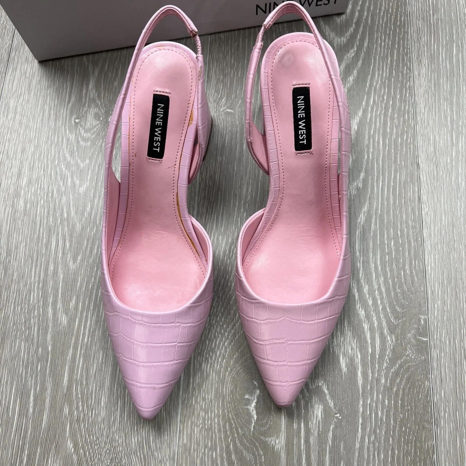 Nine West Womens Pink Womens Heels Shoes Pumps Size 8