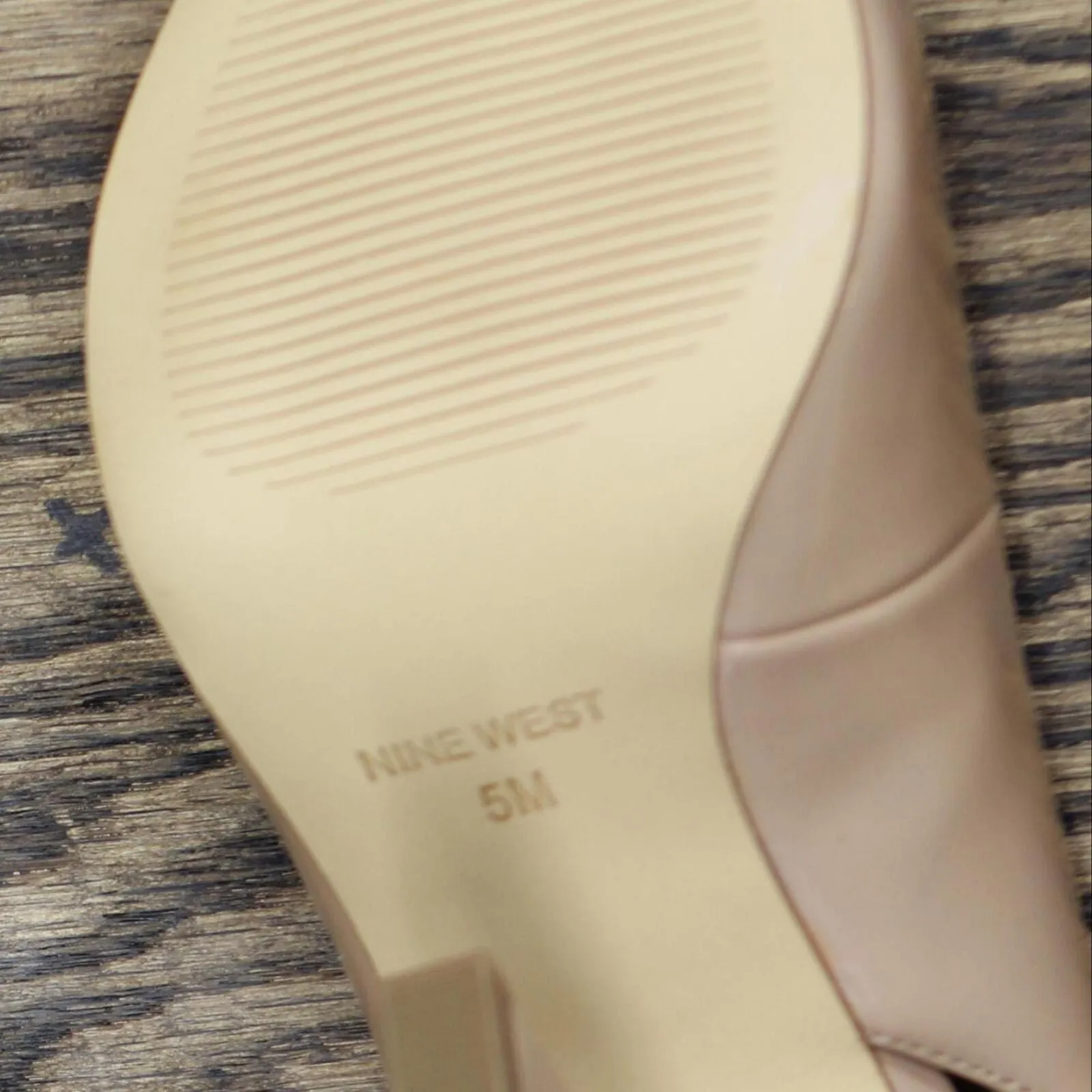 Nine West Womens Tabita3 Pump Heels WNTABITA3 Natural Leather Brown 5M