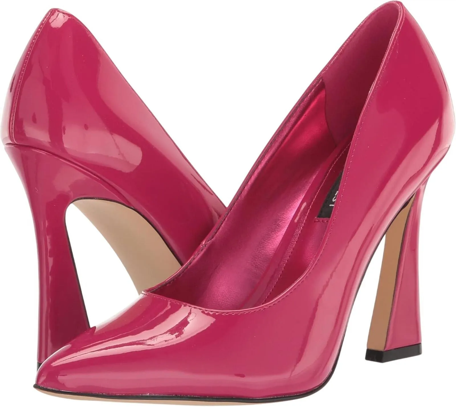 Nine West Womens Trendz Pump Heels WNTRENDZ3DARK MAGEN Dark Pink 6M