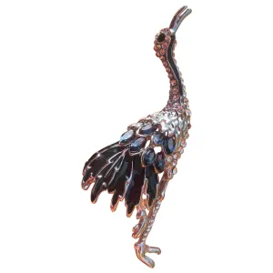 Non Signé / Unsigned motifs animaliers silver crystal pins & brooches
