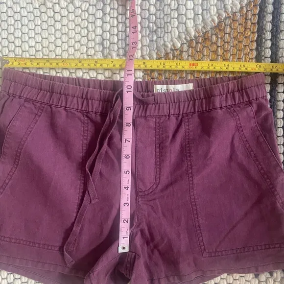 NWOT Pistola Maia Linen Utility Shorts Purple Size Small NEW