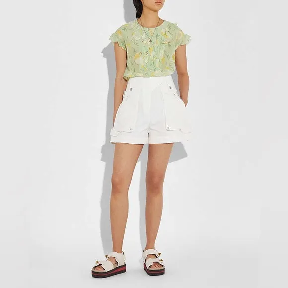 NWT COACH 1941 Ivory High waisted Shorts
