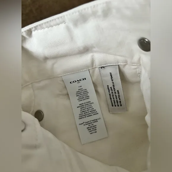 NWT COACH 1941 Ivory High waisted Shorts