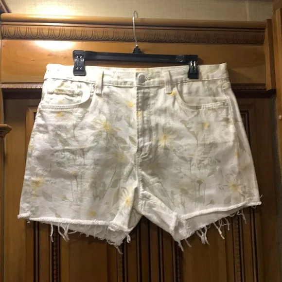 NWT Current/Elliott The Escapade High Waist Denim Cutoff Shorts Size 31