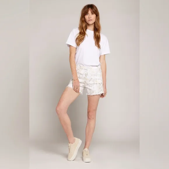 NWT Current/Elliott The Escapade High Waist Denim Cutoff Shorts Size 31