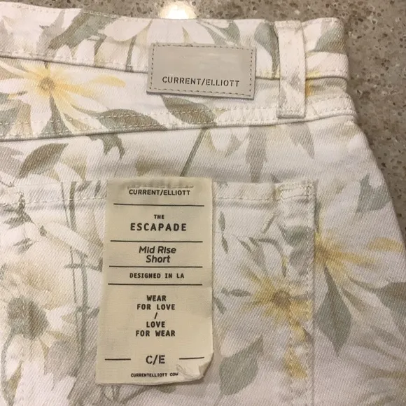 NWT Current/Elliott The Escapade High Waist Denim Cutoff Shorts Size 31