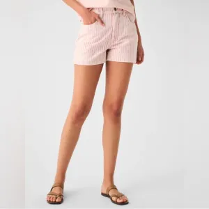 NWT Faherty Pink Stripe Denim Topsail shorts Size 26