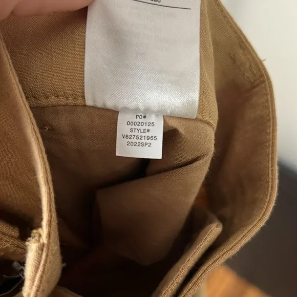 NWT Vince Brown Linen Shorts Size 14