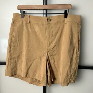 NWT Vince Brown Linen Shorts Size 14
