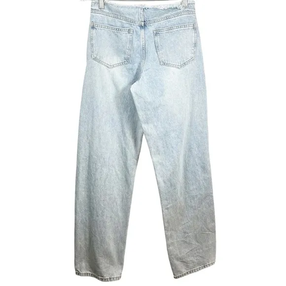 NWT White Fox women’s out too late jeans size XS cut out straight leg blue
