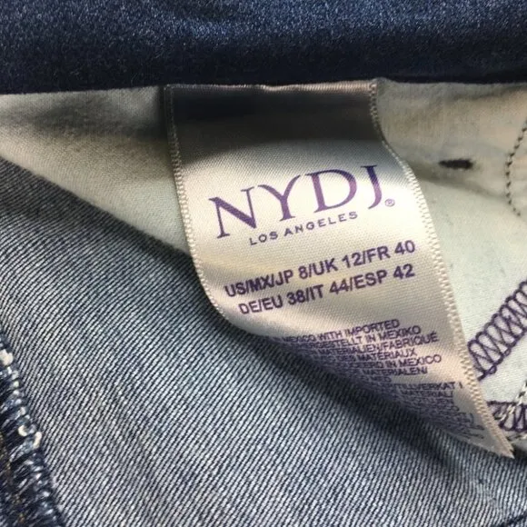 NYDJ Skinny Legging Valencia Lift Tuck Jeans  Size 8 NWT