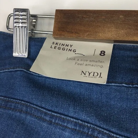 NYDJ Skinny Legging Valencia Lift Tuck Jeans  Size 8 NWT