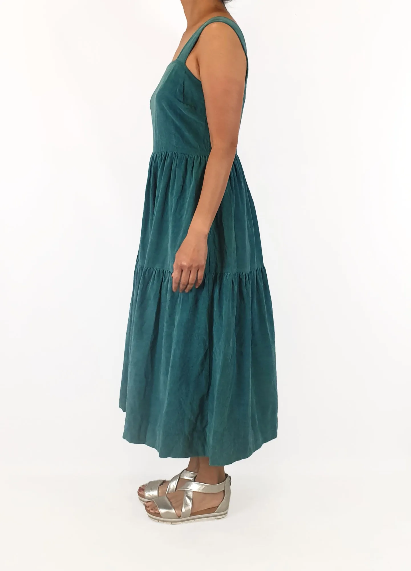 Obus blue cotton dress size 2, best fits 10