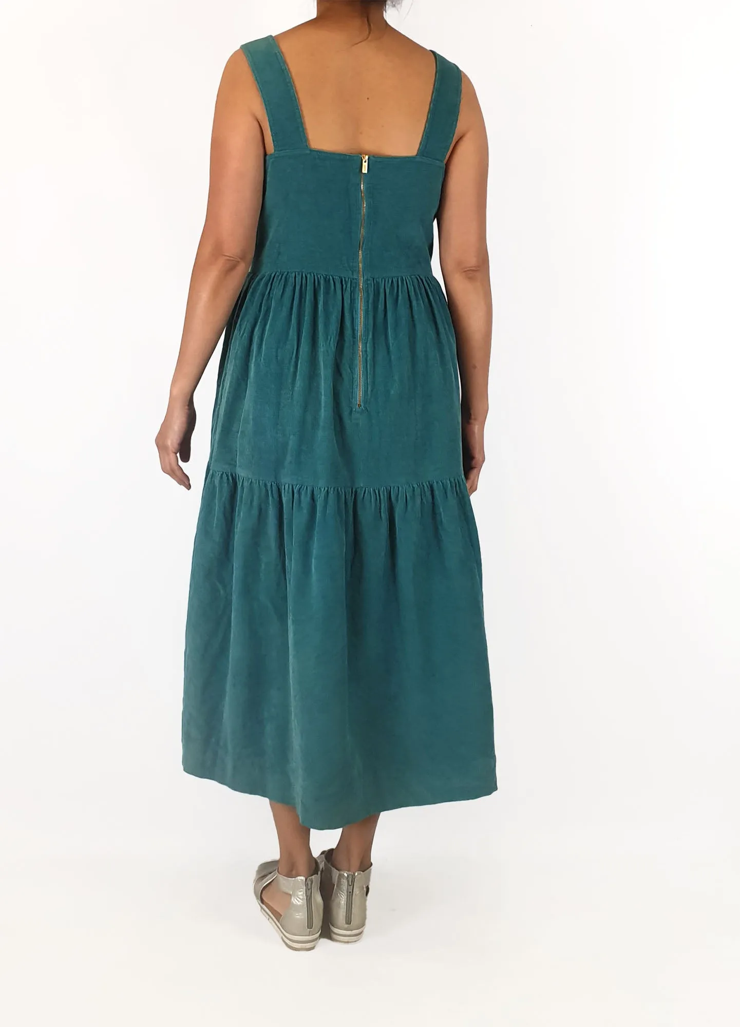 Obus blue cotton dress size 2, best fits 10