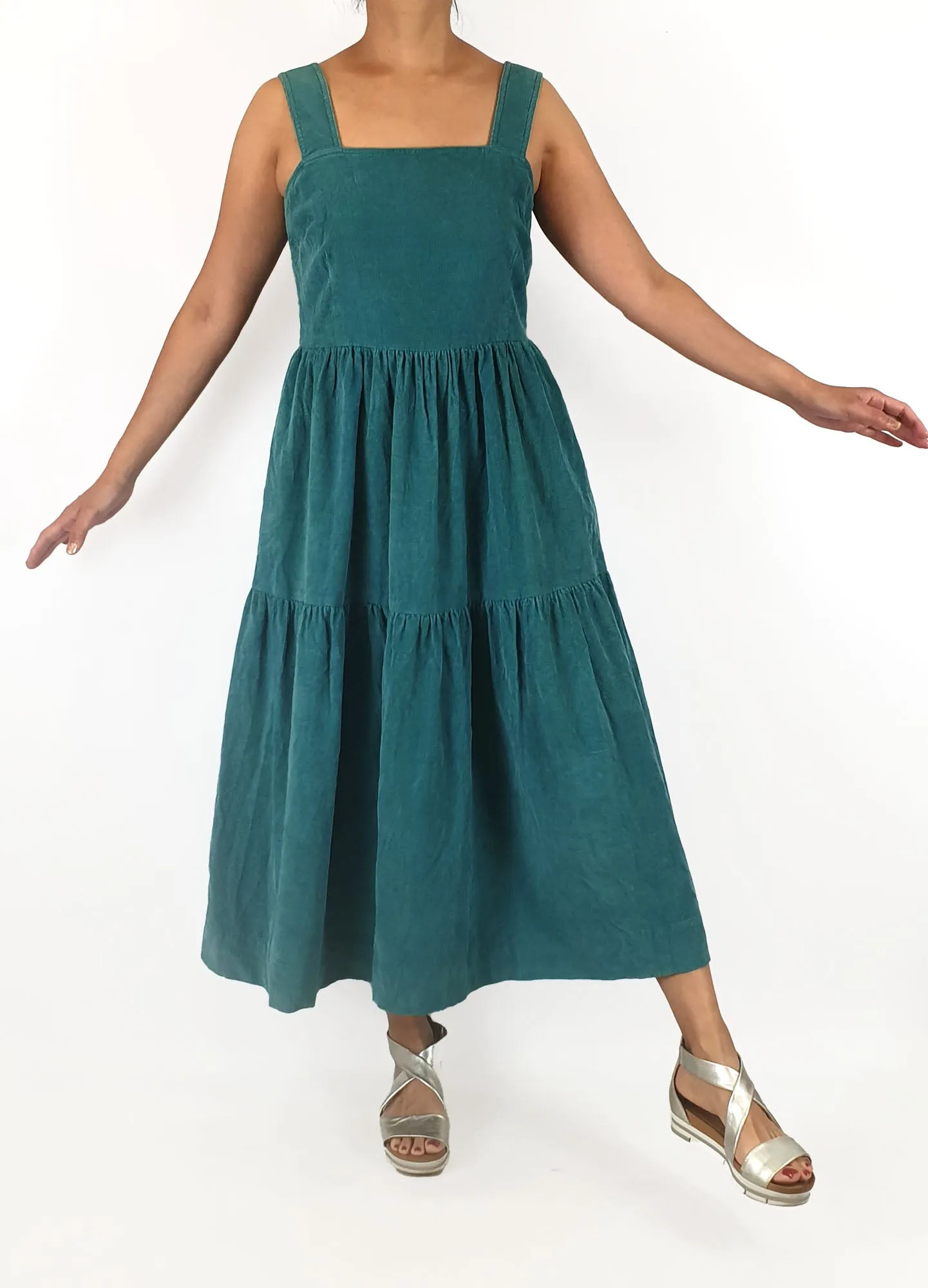 Obus blue cotton dress size 2, best fits 10