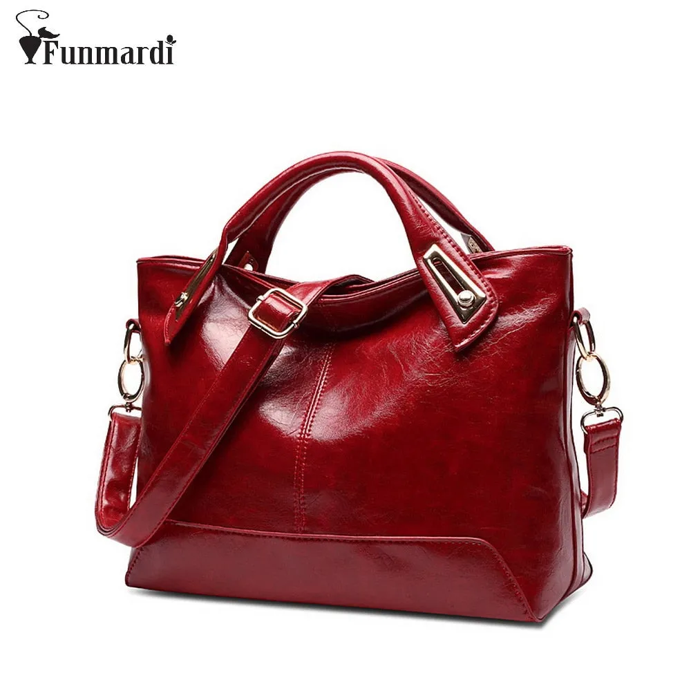 Oil Wax Leather Designer Handbags