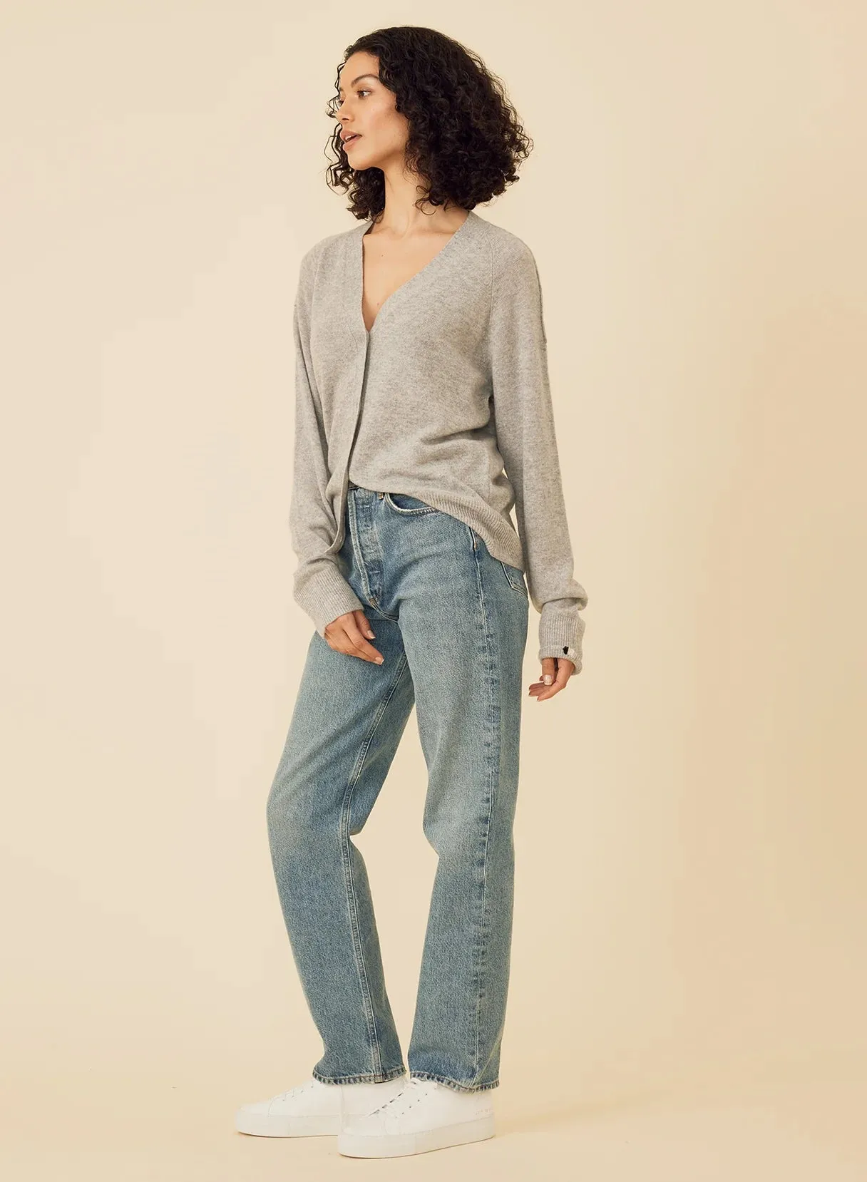ONE GREY DAY SLOANE CASHMERE CARDIGAN