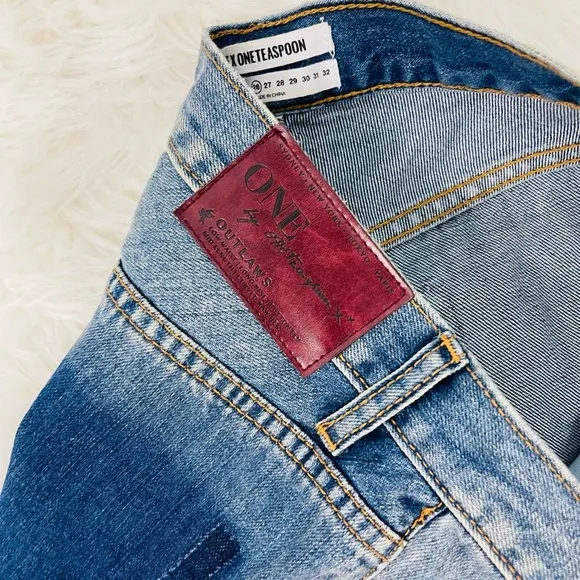 One X Oneteaspoon Outlaws Distress High waisted Denim Jean Shorts