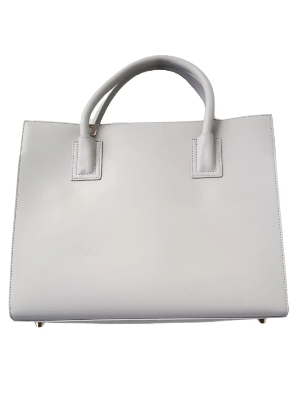 ONNA EHRLICH Women's Grey Heidi Luxury Satchel Structured Handbag #HDGr NWT