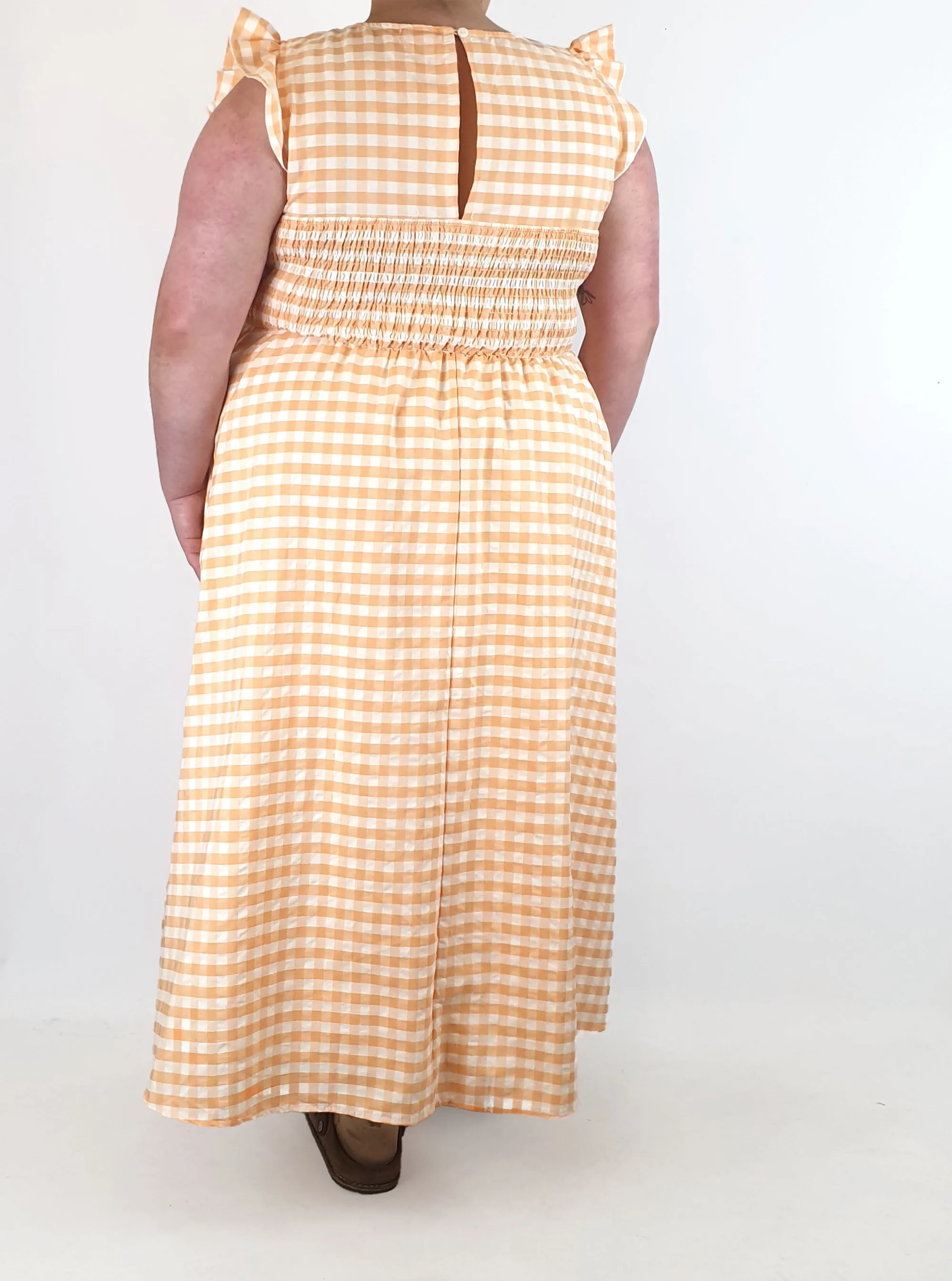 Orange Sherbet gingham dress size 20