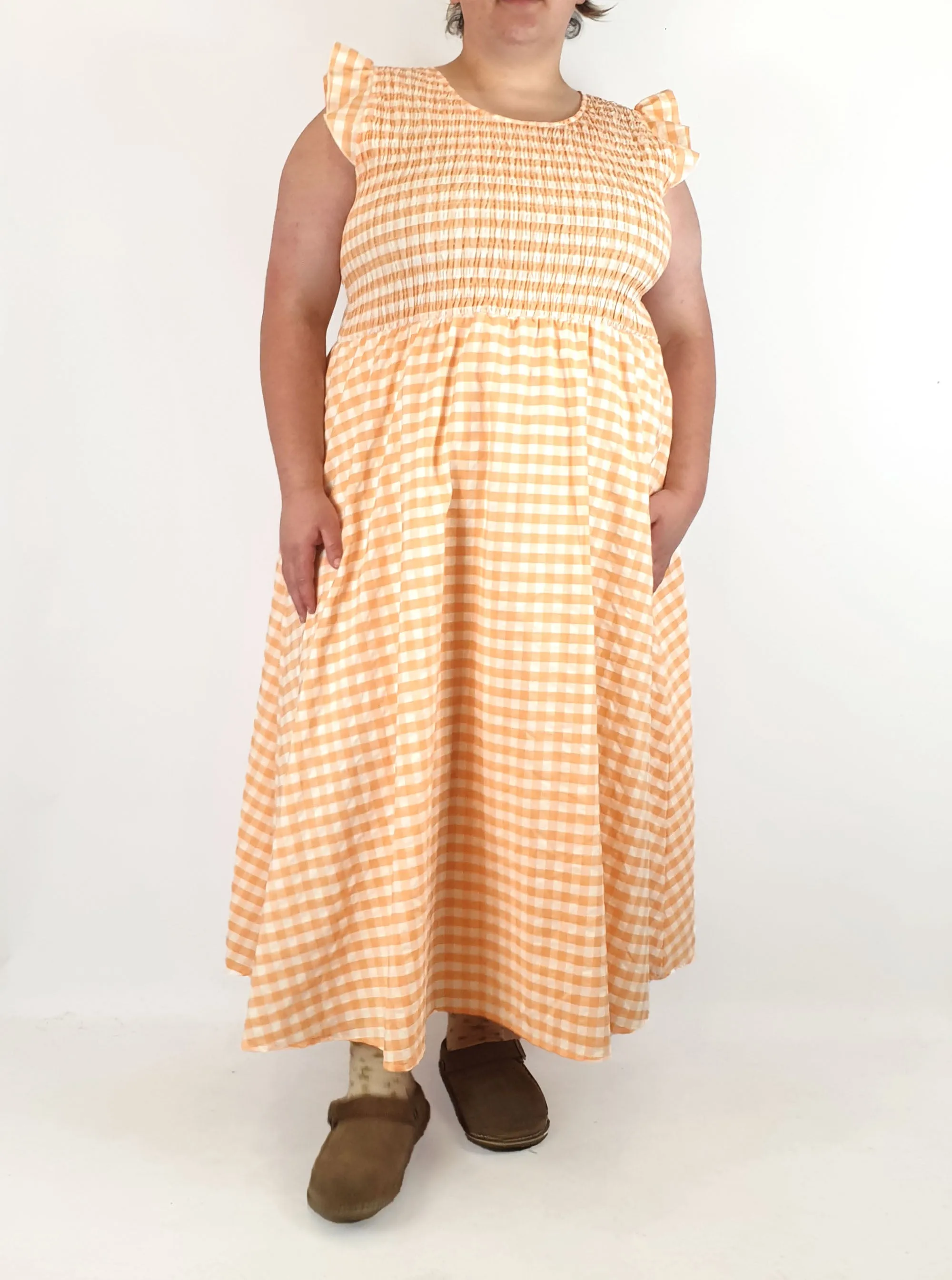 Orange Sherbet gingham dress size 20