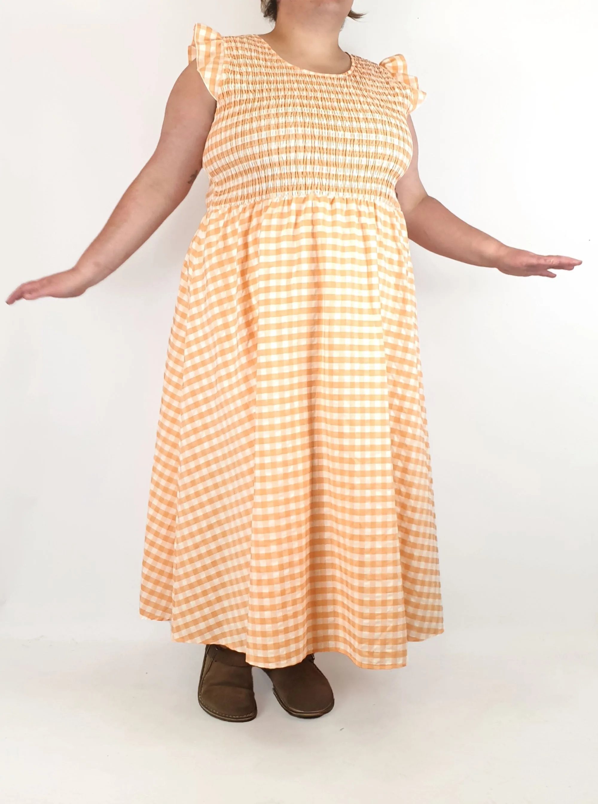 Orange Sherbet gingham dress size 20