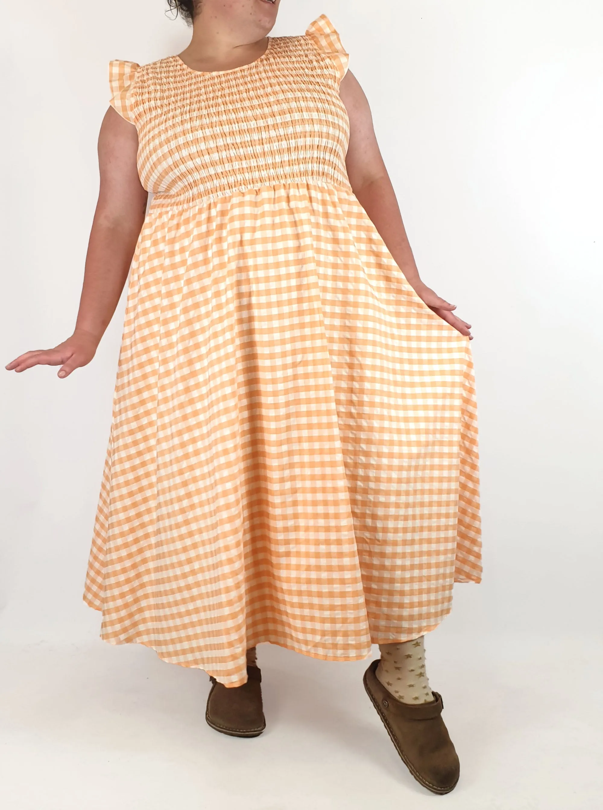 Orange Sherbet gingham dress size 20