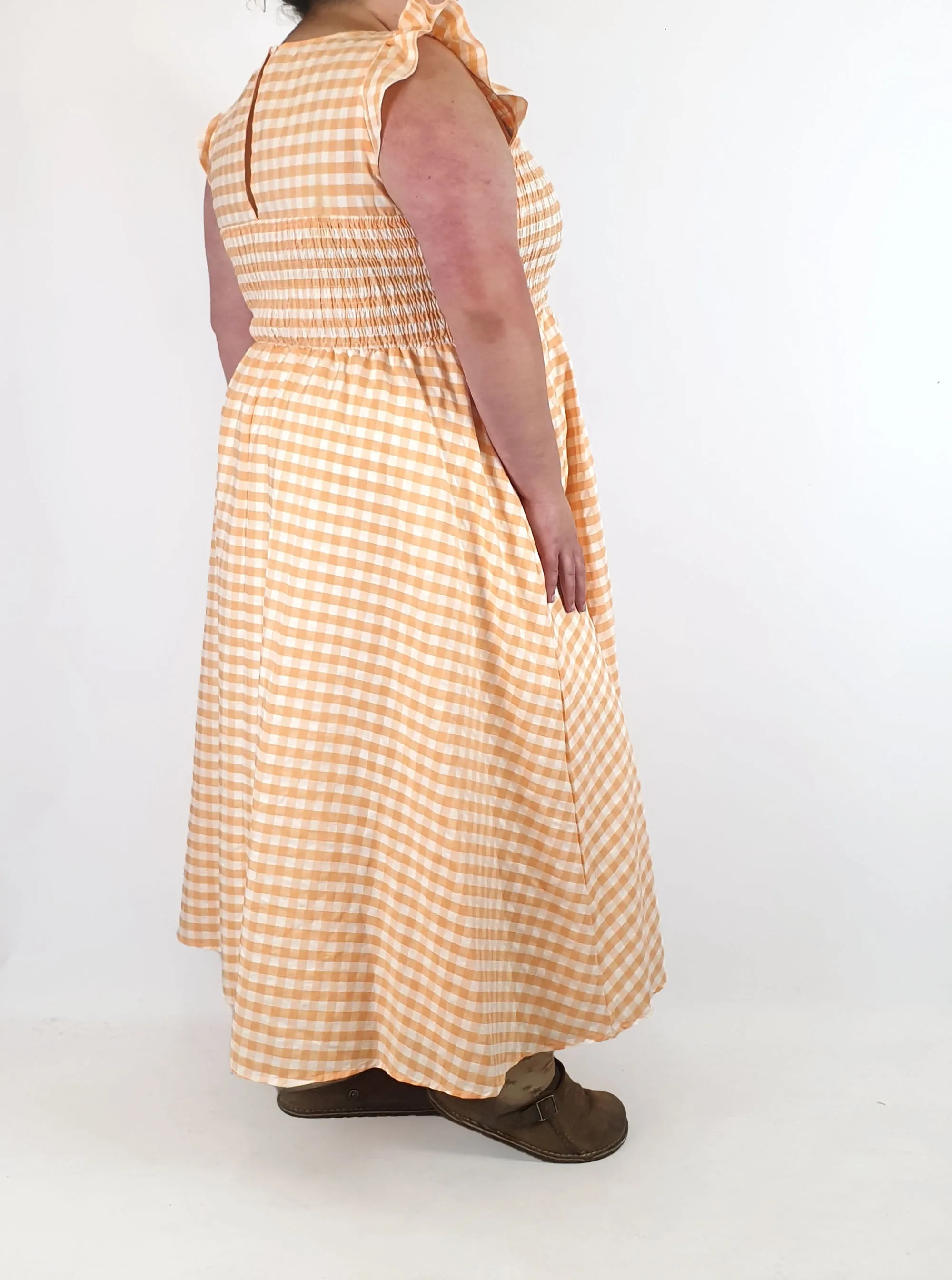 Orange Sherbet gingham dress size 20