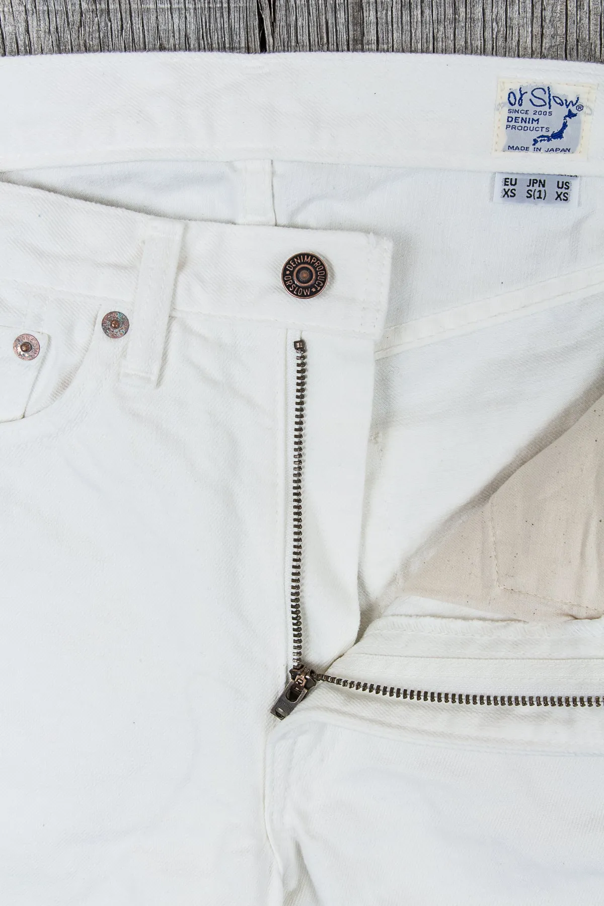 OrSlow 107 Slim Fit Jeans White