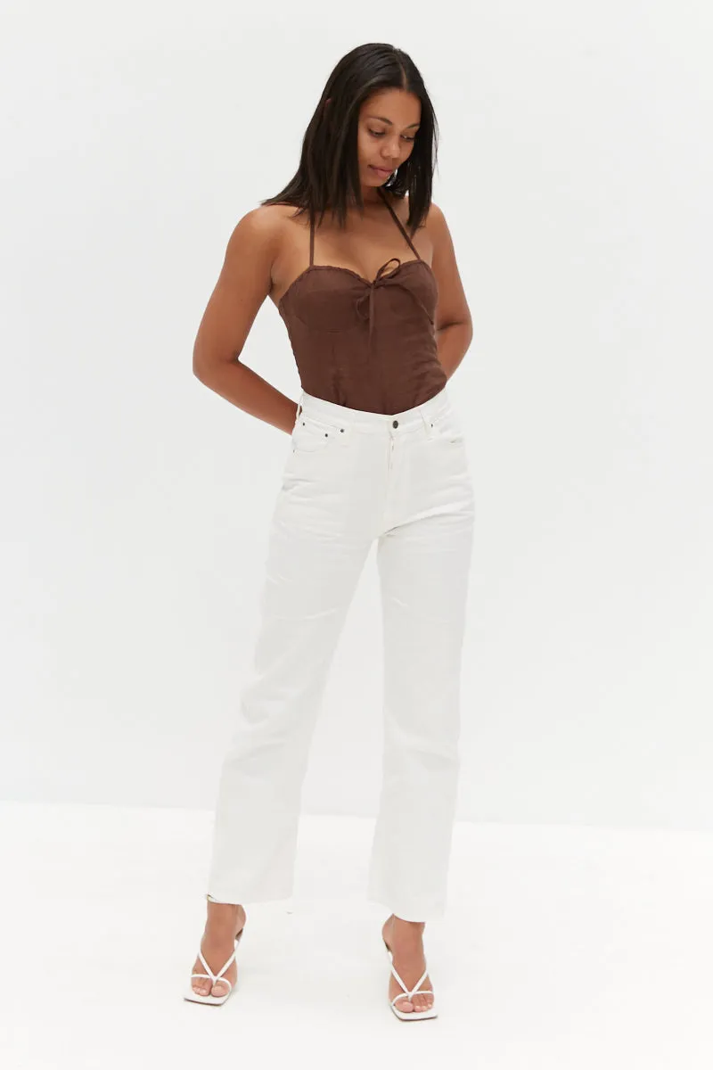 Palermo Halter Top - Chocolate