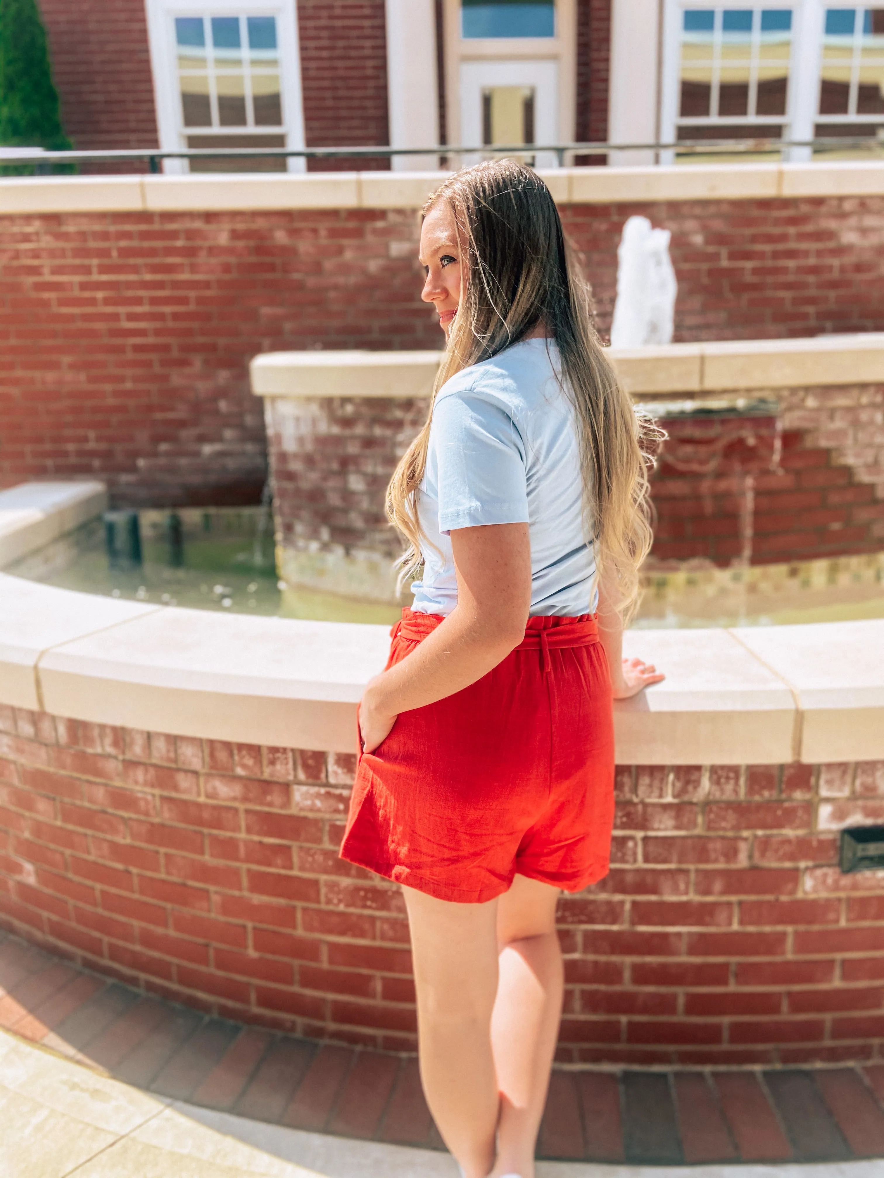 Paprika Linen Shorts