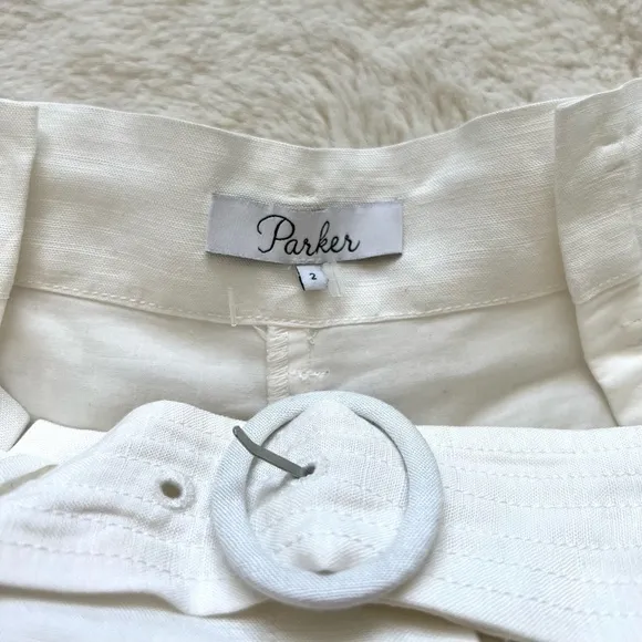 Parker women linen shorts size 2