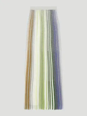 Partialized Knit Sequined Maxi Skirt