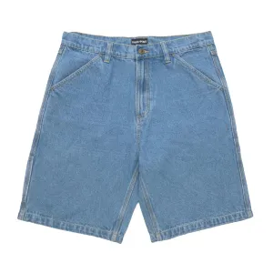 PASSPORT WORKERS CLUB SHORTS - WASHED LIGHT INDIGO