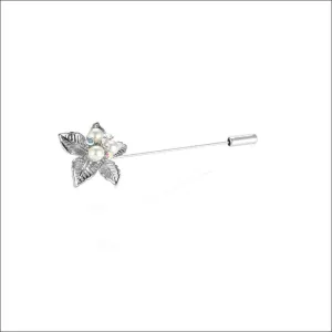 Pearl Flower Lapel Pin