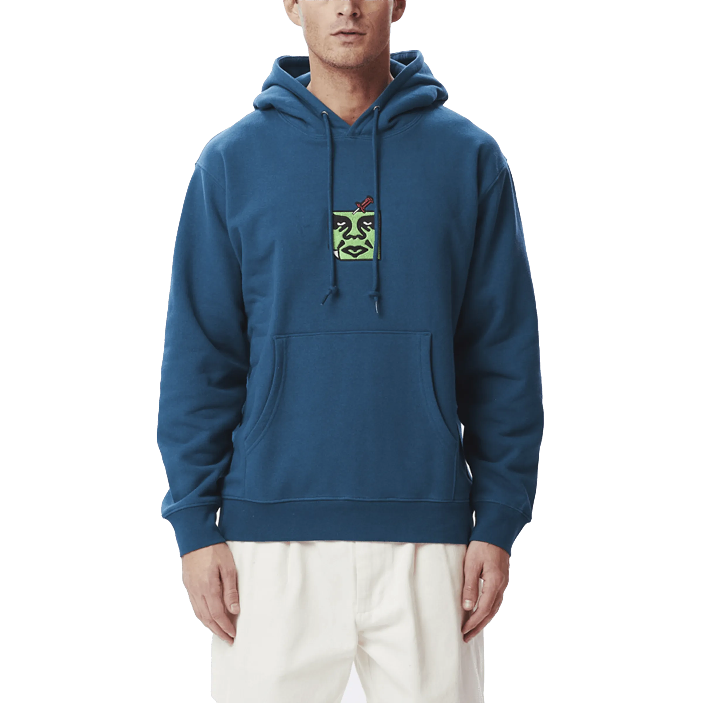 Pin face hoodie