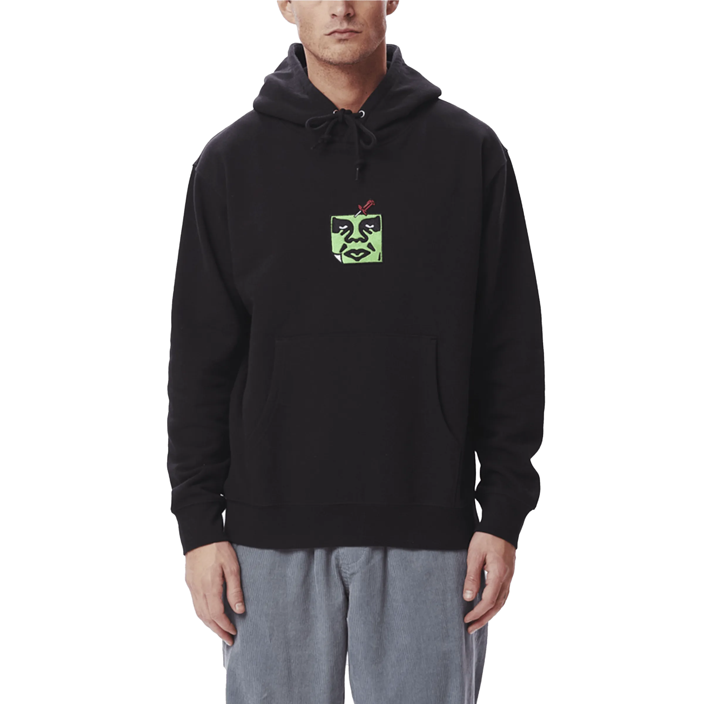 Pin face hoodie