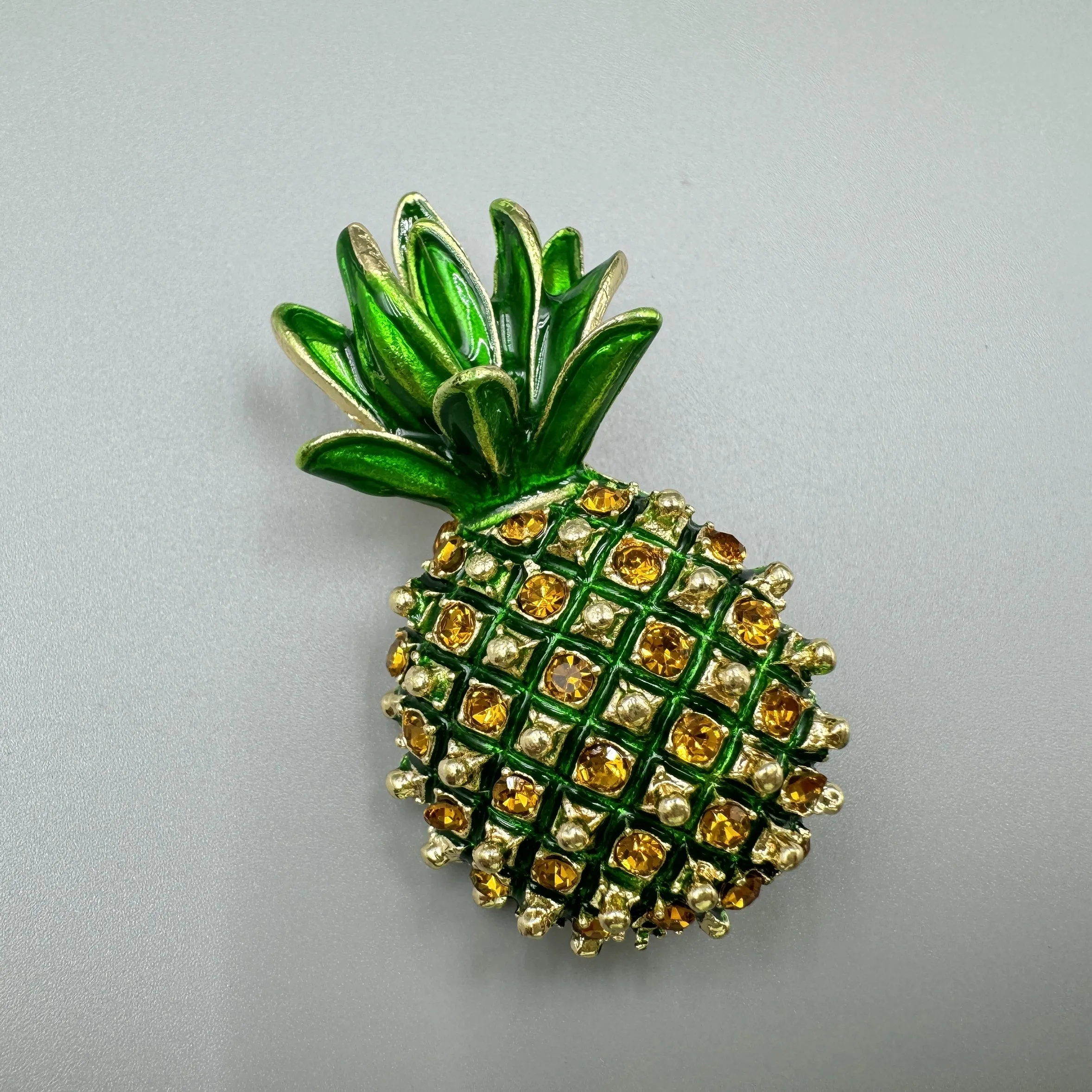 Pineapple Rhinestone Pin PA3929