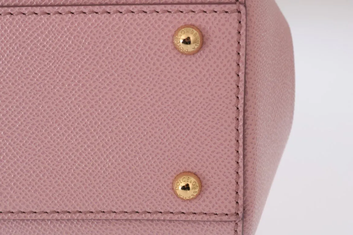 Pink FAMILIA Leather Dauphine Crystal Bag